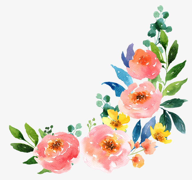650x608 Watercolor Flowers, Watercolor Clipart, Cartoon, Hand Png Image