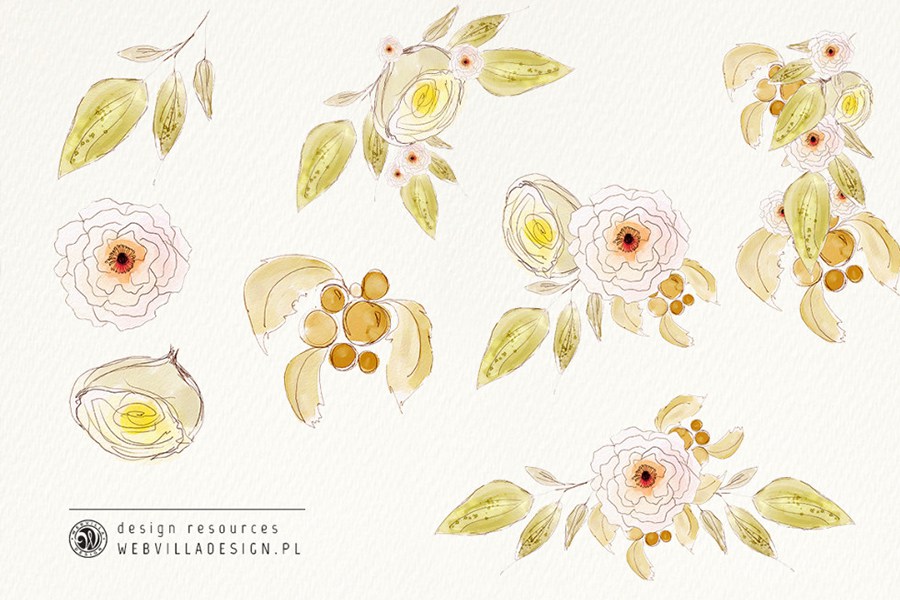 900x600 Free Watercolor Flowers Free Design Resources