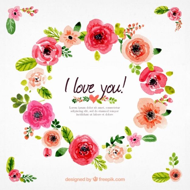 626x626 Free Watercolor Flower Vector