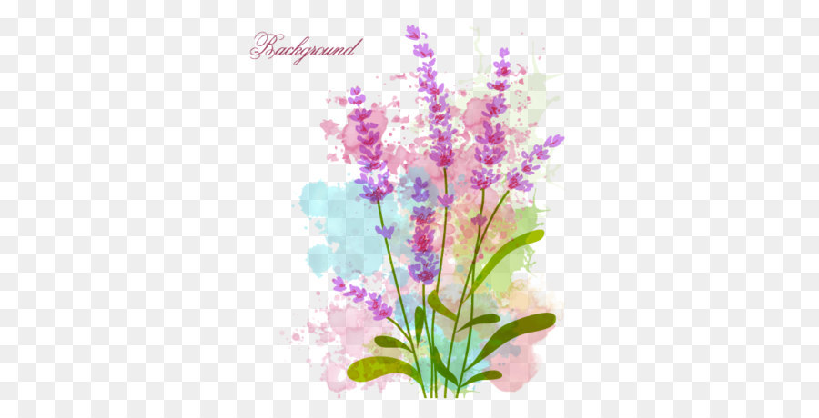 900x460 Watercolor Flowers Vector Material Png Download