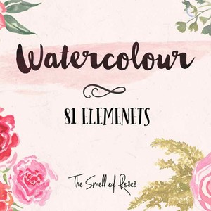 300x300 Watercolor Flower Brushes