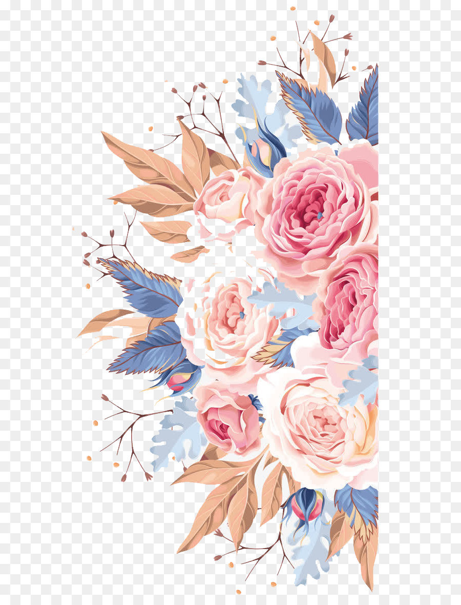 900x1180 Wedding Invitation Watercolor Painting Flower