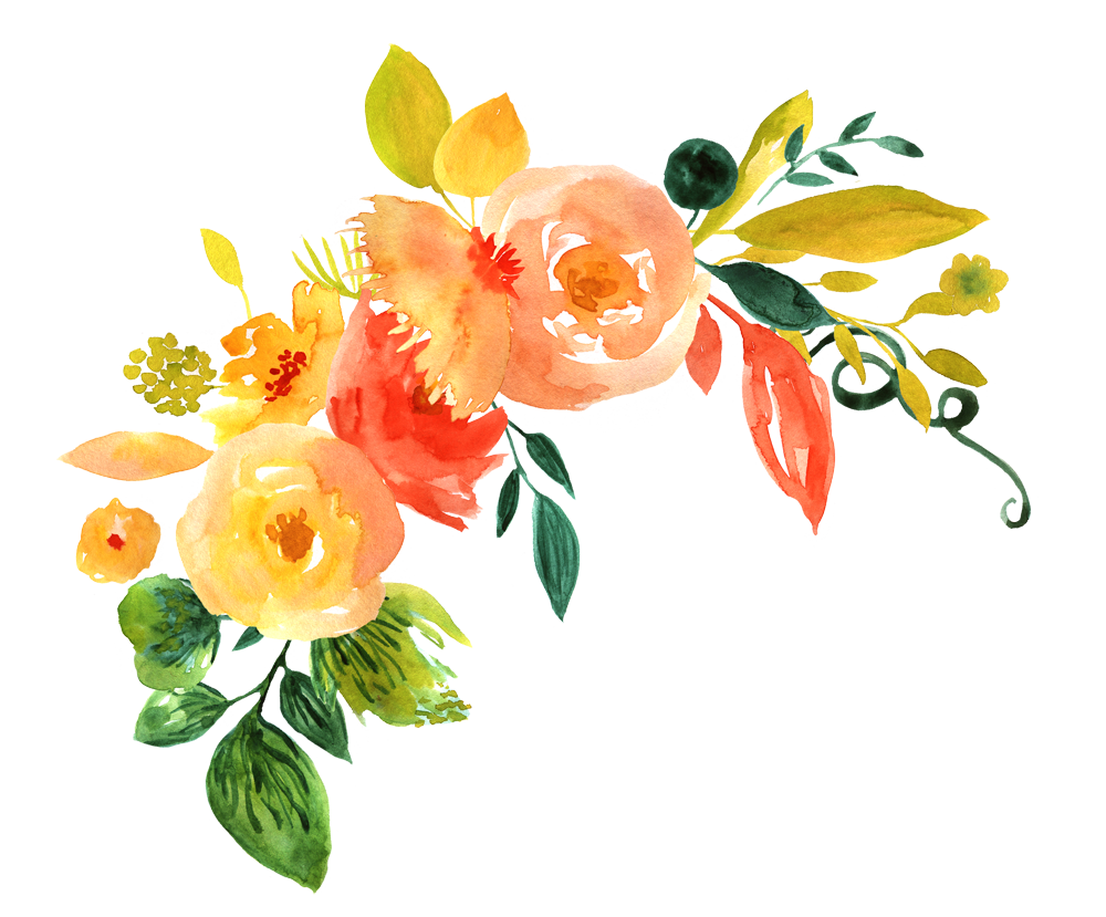 1000x829 Watercolor Flower Png Pack