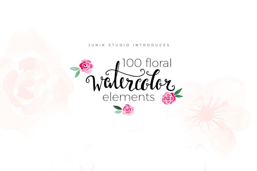 900x600 Free Elements 100 Floral Watercolor Freebies Amp Deals For