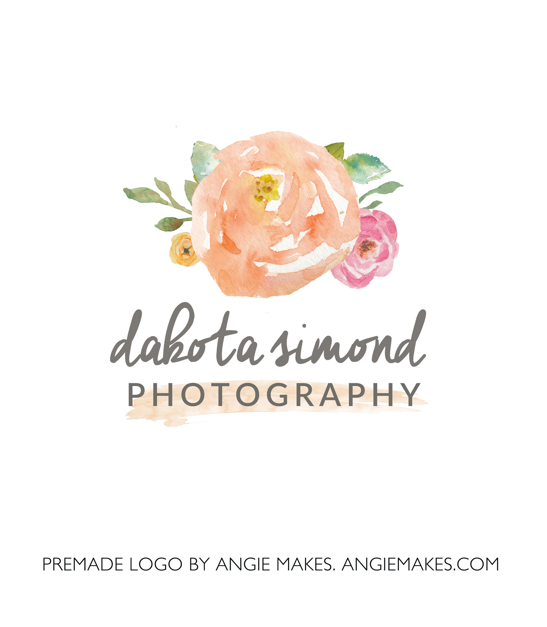 1806x2070 Watercolor Floral Logo