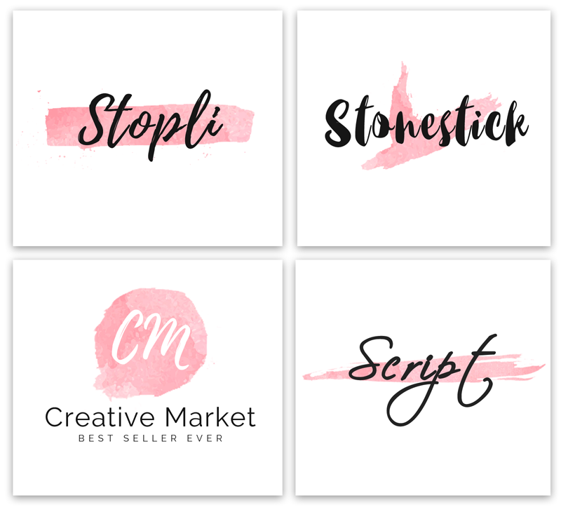 800x750 Watercolor Logo Photoshop