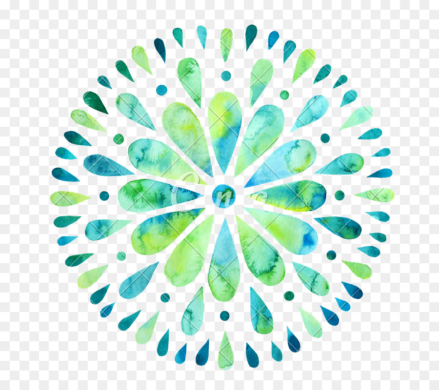 900x800 Watercolor Painting Mandala Royalty Free