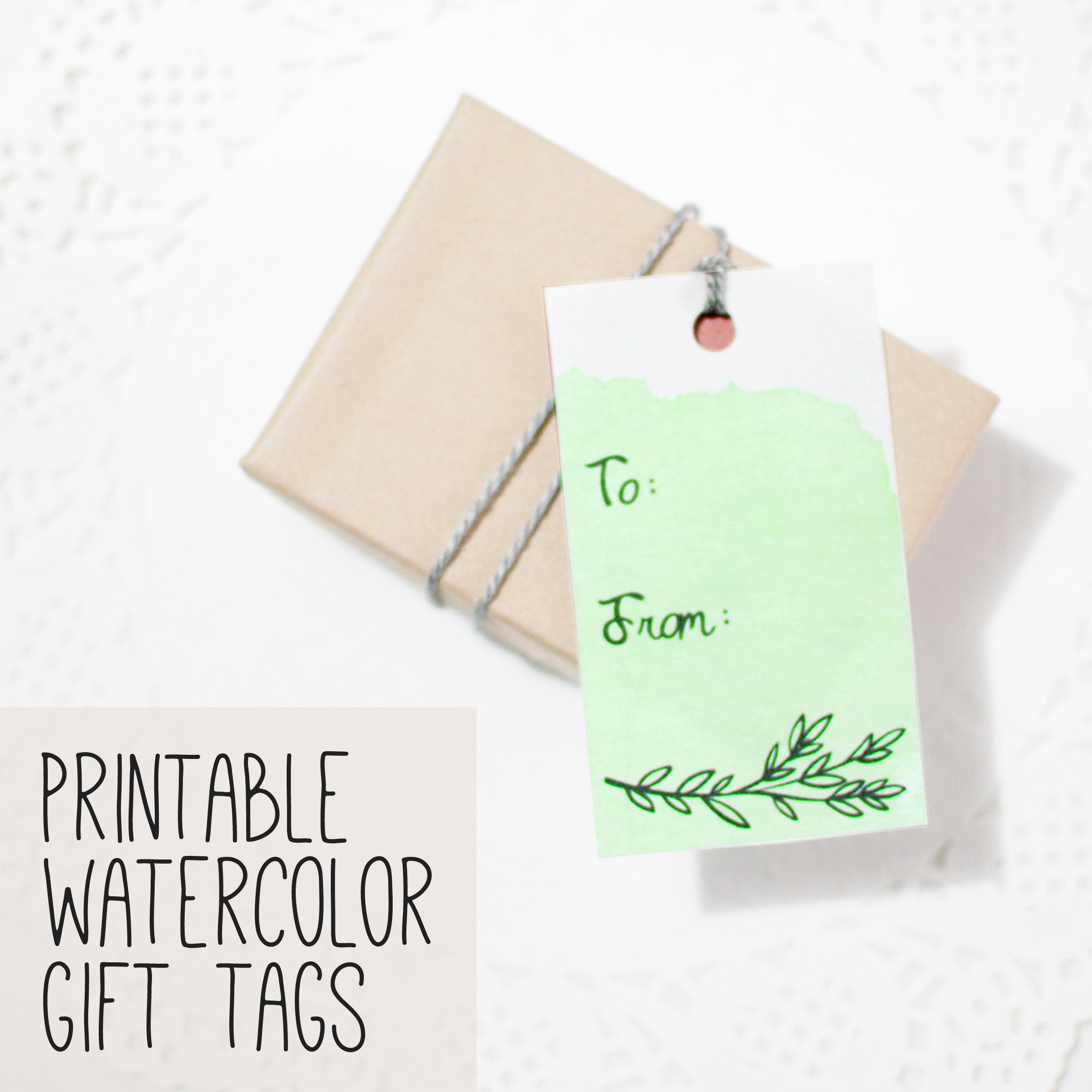 2400x2400 Free Printables Watercolor Gift Tags