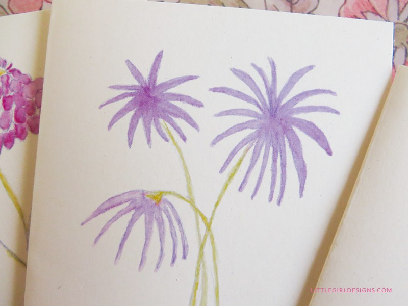 800x600 Free Watercolor Flower Cards For You!