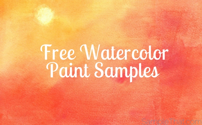 665x411 Free Watercolor Paint Samples