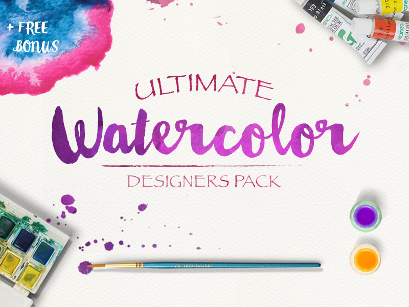 800x600 Watercolor Ultimate Designer Kit