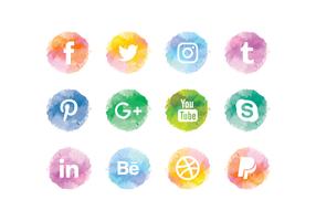 286x200 Watercolor Social Media Free Vector Art