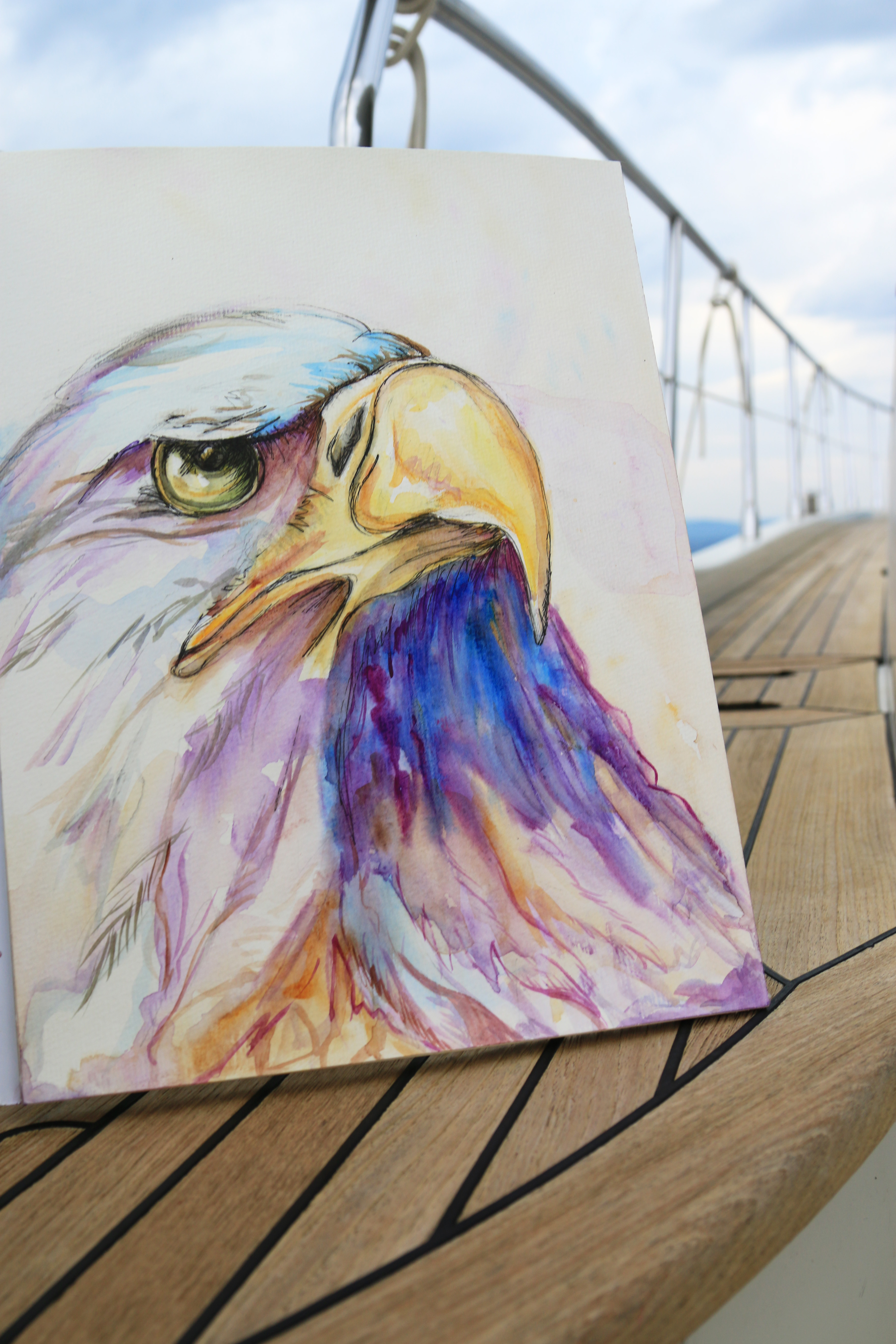 3648x5472 Freedom Watercolor Art