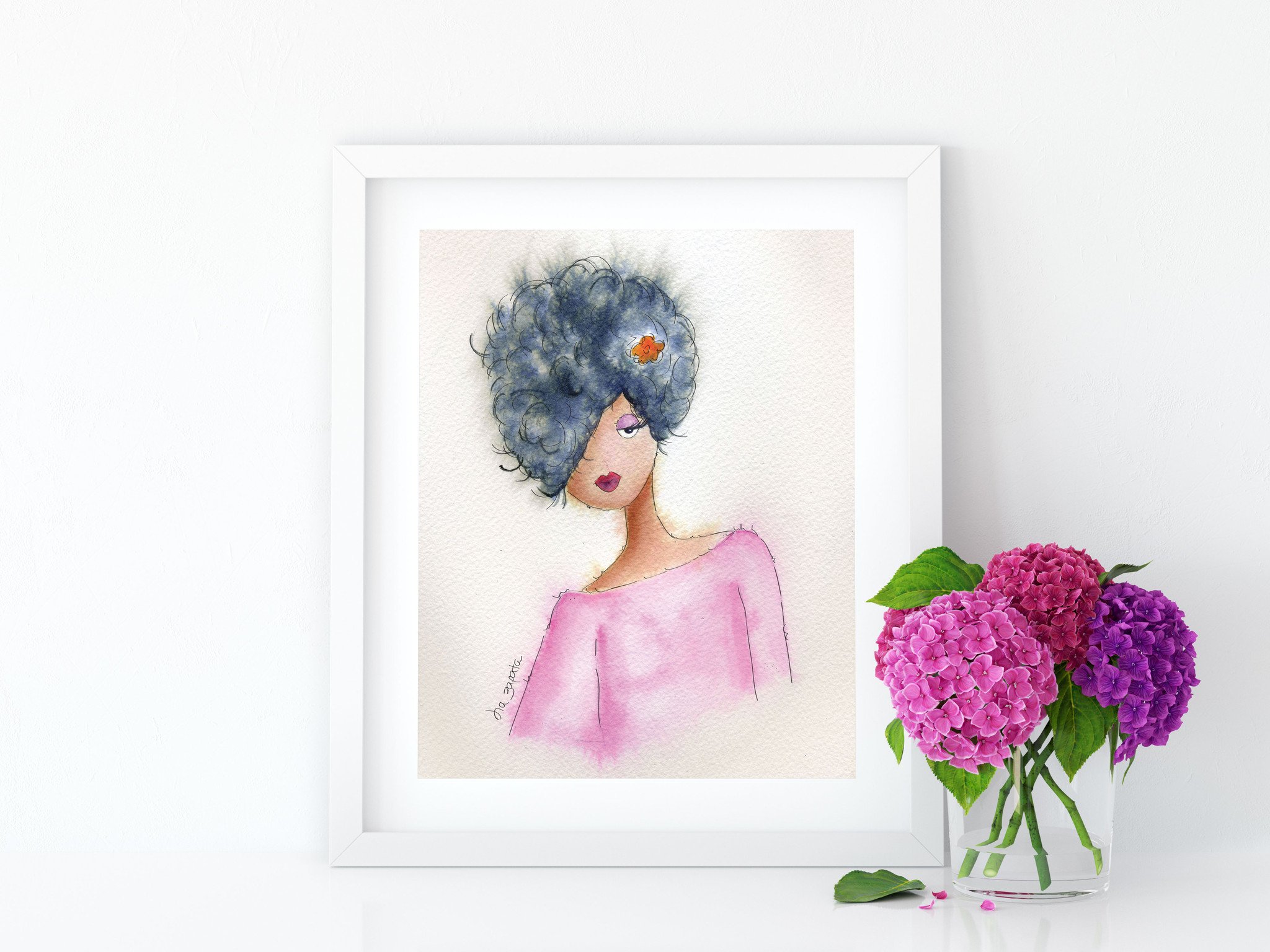 2048x1536 Freedom Watercolor Paper Print