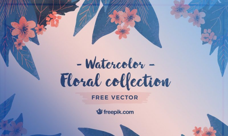 800x478 Bring Spring To Life With These Watercolor Flower Vectors From Freepik