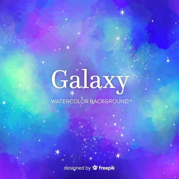 626x626 Galaxy Freepik Watercolor Stars Moon Pretty