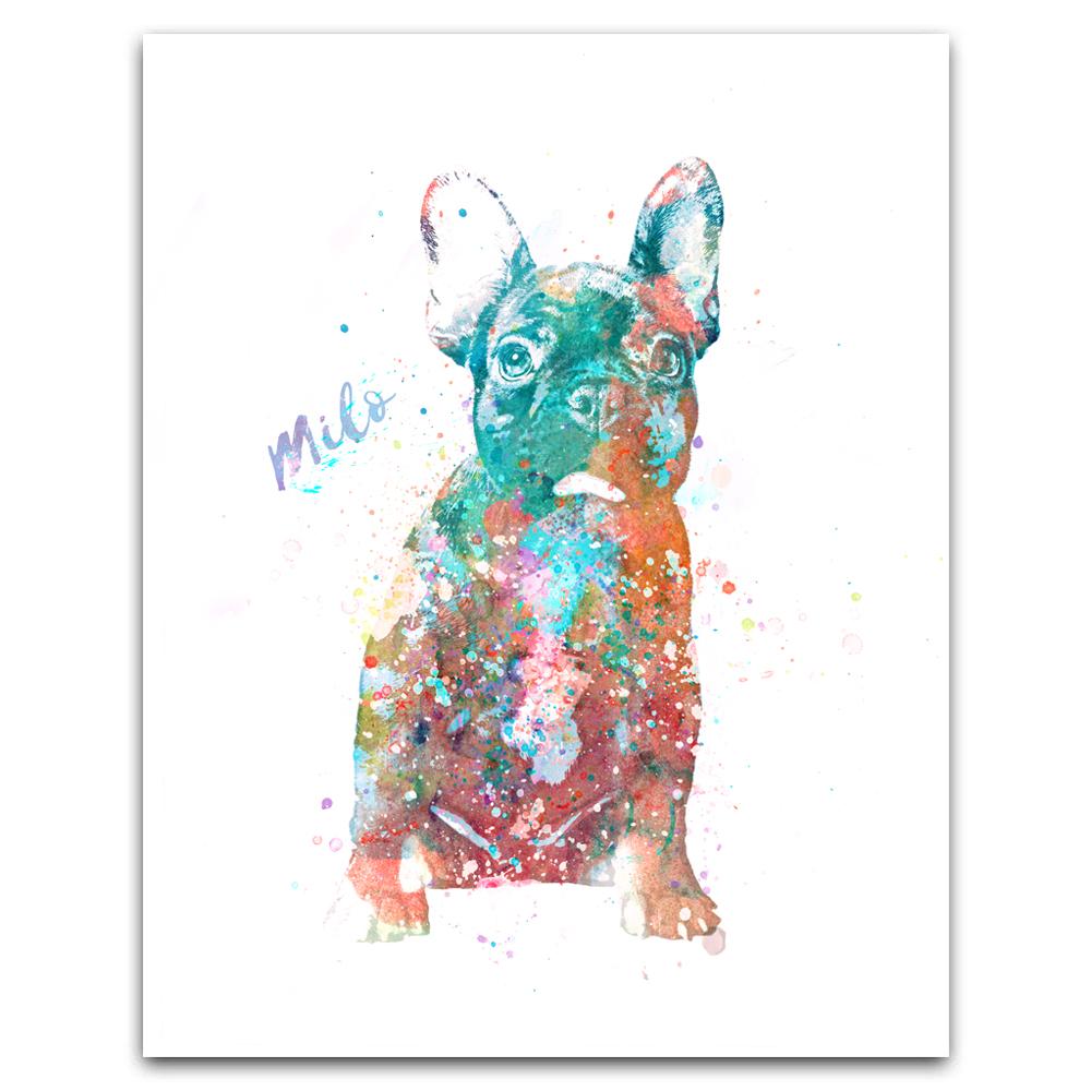 1000x1000 French Bulldog Gift Personal Prints Personalized Pet Art