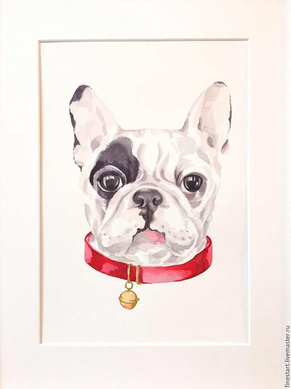 960x1280 Watercolor French Bulldog Watercolor Painting Shop Online On