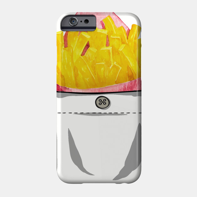 630x630 French Fries Patch Pocket Watercolor Graphic