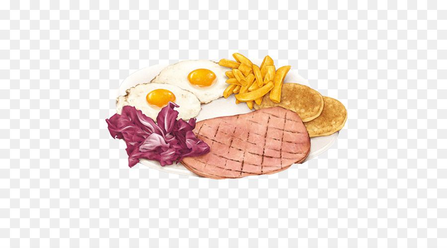 900x500 French Fries Fast Food Watercolor Painting Illustration