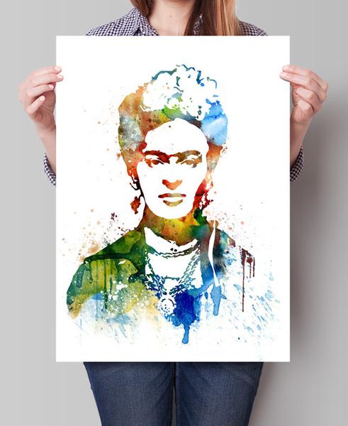 491x600 Frida Kahlo Art, Frida Kahlo Print, Frida Kahlo Poster, Watercolor