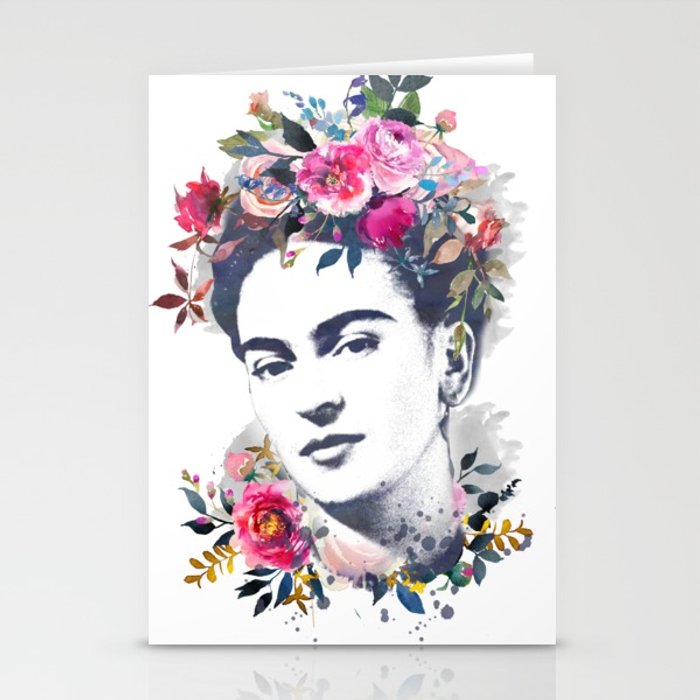 700x700 Watercolor Frida Kahlo Stationery Cards By Southpacificprints