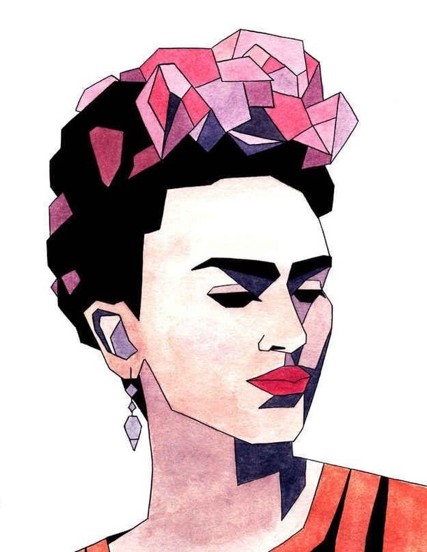 610x789 Alternativo, Frida Kahlo, Art, Watercolor, Tumblr