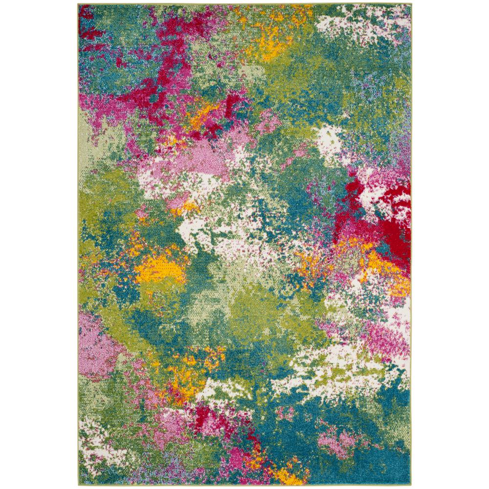 1000x1000 Safavieh Watercolor Greenfuchsia 8 Ft. X 10 Ft. Area Rug Wtc697c