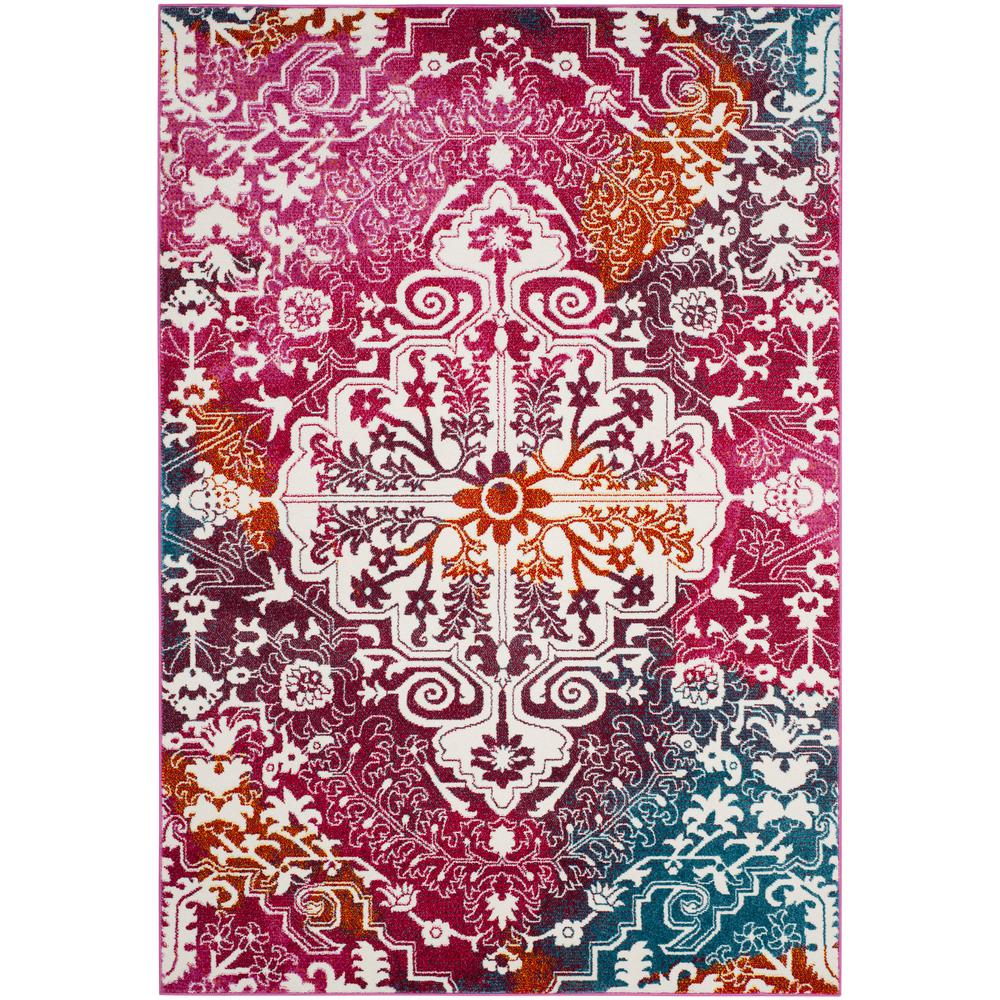 1000x1000 Safavieh Watercolor Ivoryfuchsia 7 Ft. X 9 Ft. Area Rug Wtc669f 6