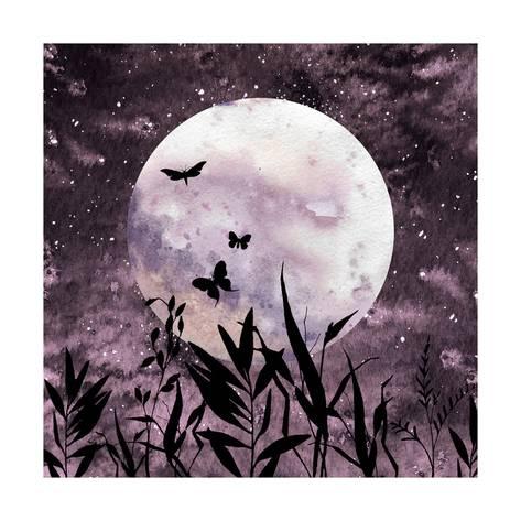 473x473 Watercolor Full Moon Art Prints By Eisfrei