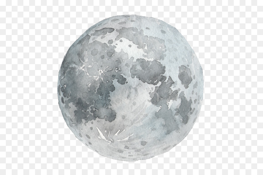 900x600 Watercolor Painting Full Moon Photography