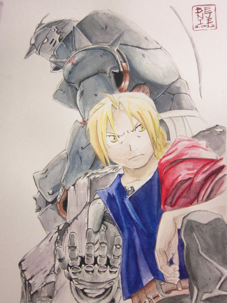 774x1032 Elric Brothers (Watercolor) By Lolbenjo