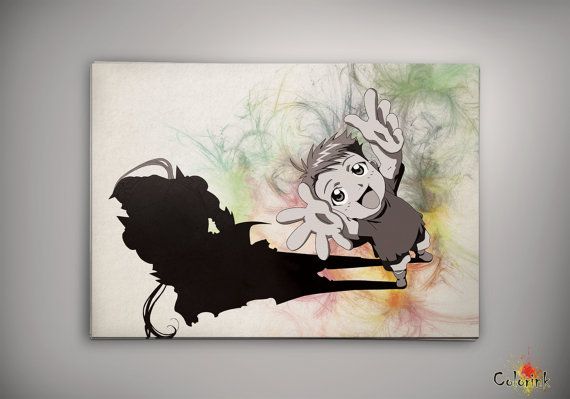 570x399 Fullmetal Alchemist Watercolor Illustrations Art Print 8x10 11x16