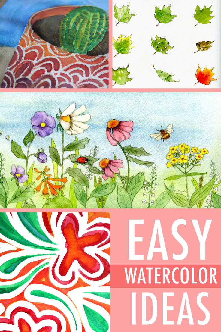 736x1102 Easy Watercolor Ideas For Any Skill Level