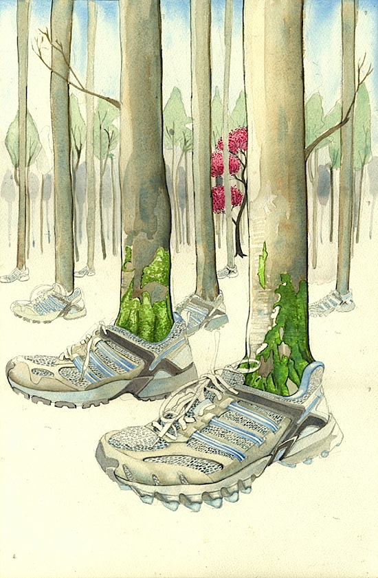 550x841 Funky Watercolor Illustrations