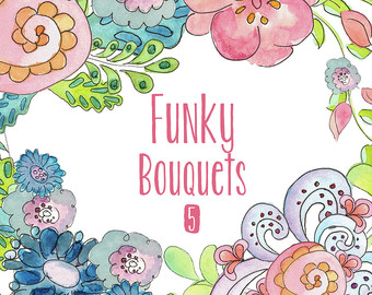 340x270 Funky Watercolor Art Etsy