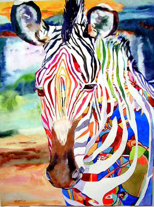 595x800 Kaysmithbrushworks Funky Fellow Zebra