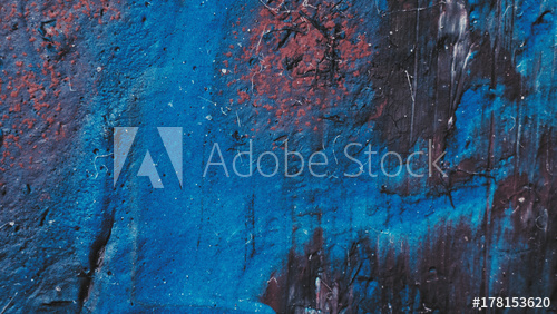 500x282 Real Abstract Art Painting. Colorful Funky Design