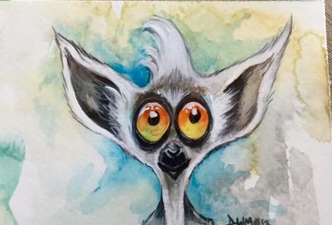 466x315 Watercolor Funky Creature By Dw Miller By Conceptsbymiller On