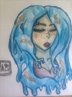 236x314 Galaxy Girl Watercolor Watercolor Watercolor