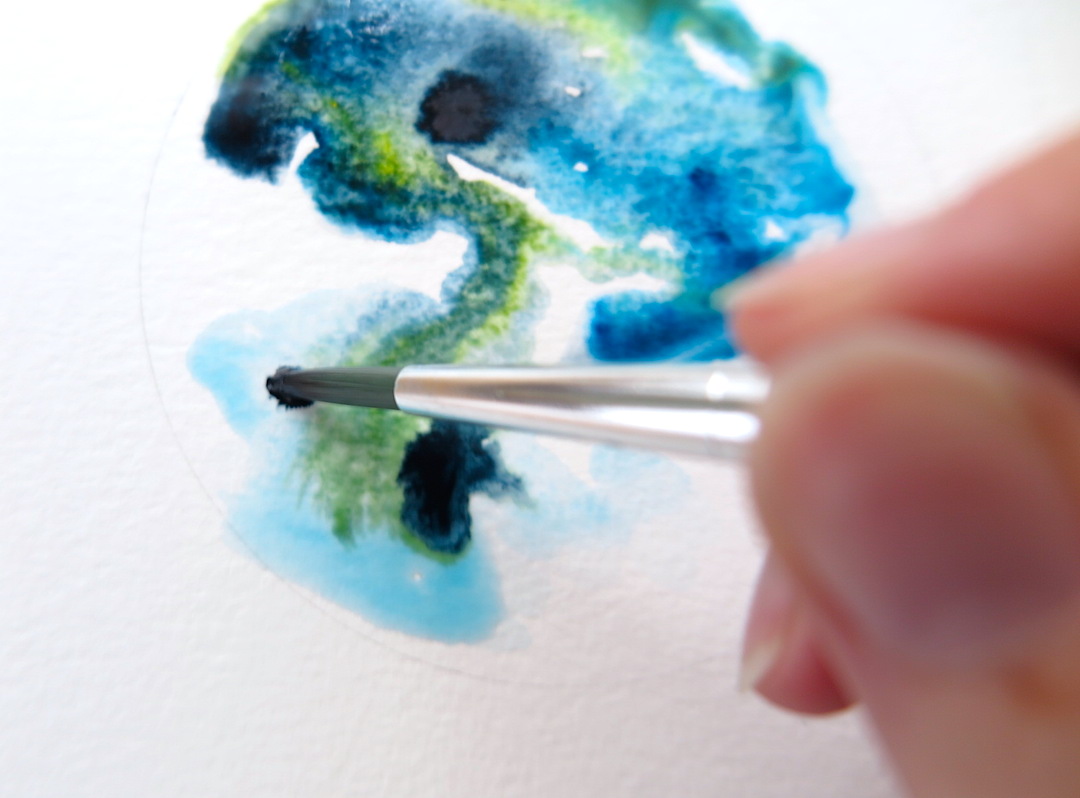 1080x798 How To Paint A Galaxy With Watercolors Tangled Pen