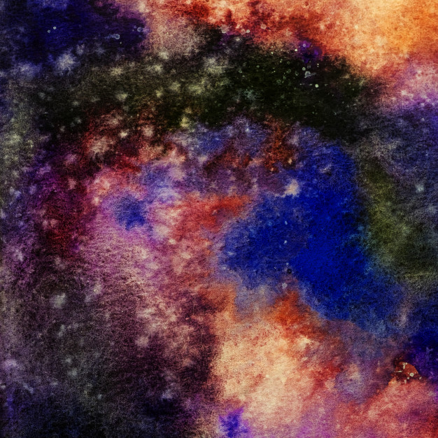 626x626 Watercolor Painting Space Background, Abstract Galaxy Watercolor