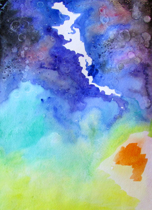499x690 Fun Watercolor Galaxy And Space Paintings