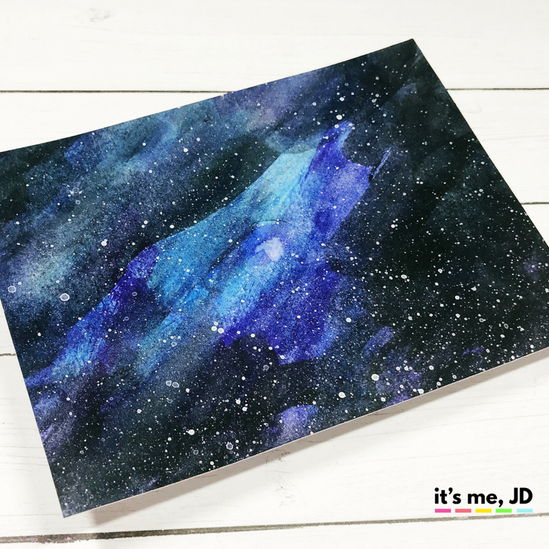 Galaxy Watercolor Painting
