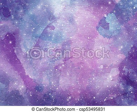450x370 Space Watercolor Background. Abstract Galaxy Painting.... Stock