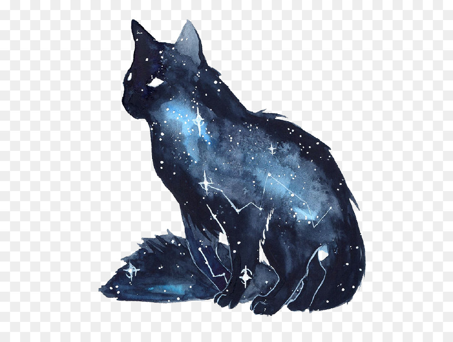 900x680 Cat Kitten Galaxy Watercolor Painting Dog