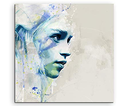 450x371 Paul Sinus Art Game Of Thrones Khaleesi Aqua Splash Art, 60 X 60
