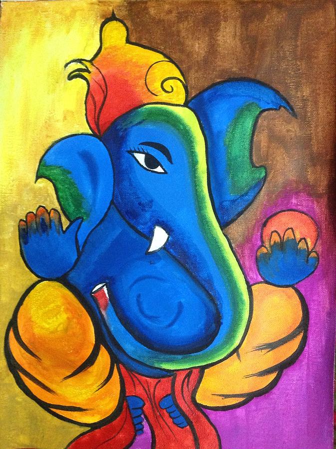 673x900 Ganesh Ji Painting By Diksha Suri
