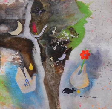 375x365 Lord Ganesha Painting By Sandeep Rawal Saatchi Art