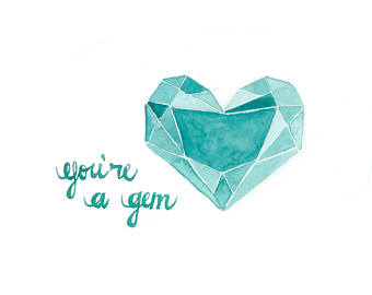 340x270 Watercolor Gem Etsy